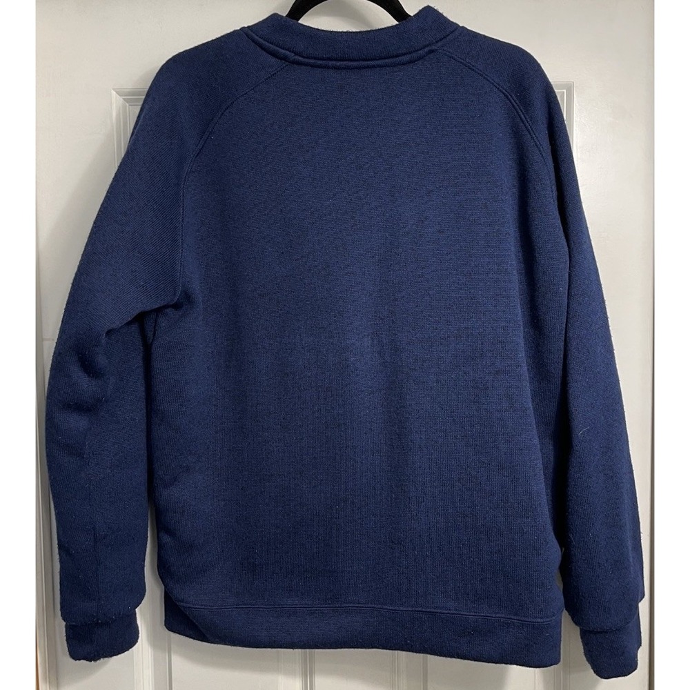 Navy Blue Bomber Jacket with Bear Patch - Picture 10 of 14
